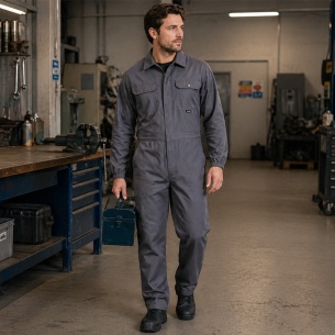Summer work coverall ANAX Overall - Dark Grey color 2