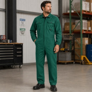 Summer work coverall ANAX Overall - Green Grass color 2