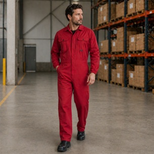 Summer work coverall ANAX Overall - Red color 2