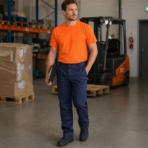 Летен работен панталон ANAX Trousers - Тъмно син цвят 2