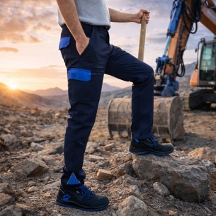 Летен работен панталон ARES Trousers - Тъмно син цвят 2