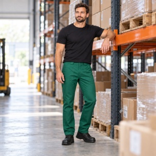 Летен работен панталон ARES Trousers - Зелен цвят 2