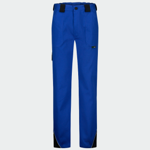 Summer work trousers ARES - Royal Blue / Black color