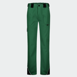 Summer work trousers ARES - Green / Black color