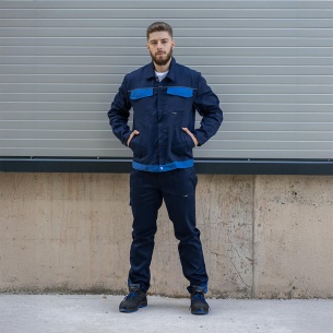 Summer work jacket ARES - Navy color 2