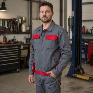 Summer work jacket ARES - Dark Grey color 2