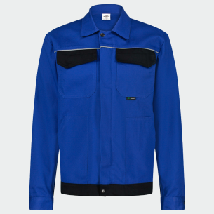 Summer work jacket ARES - Royal Blue / Black color