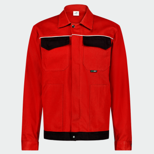Summer work jacket ARES - Red / Black color