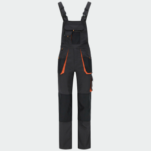 Summer work salopette ATLAS - Dark Grey color