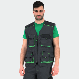 Summer work vest BRAVE - Dark Grey color 2