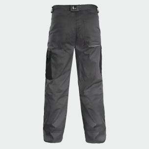 Summer work trousers CEFEUS - Grey / Black color 2