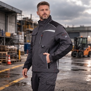 Summer work jacket DAYTONA - Anthracite color 2