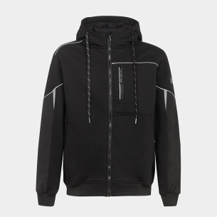 Sweatshirt with zipper DAYTONA Hoodie - Black color