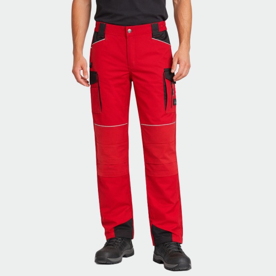 Summer work trousers DAYTONA - Red color