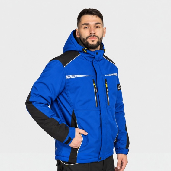 Winter work jacket DAYTONA ICE - Royal Blue color