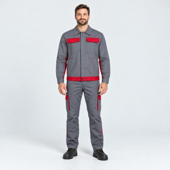 Summer work jacket DELTA - Dark Grey color