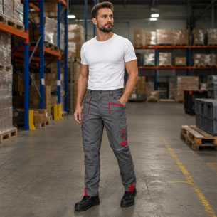 Summer work trousers DRIFT - Dark Grey color 2
