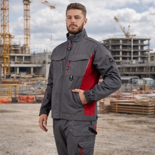 Summer work jacket DRIFT - Dark Grey color 2