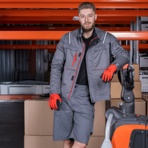 Summer work jacket RAPTOR - Grey color 2