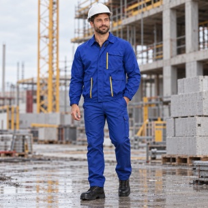 Summer work jacket ZETA - Royal Blue color 2