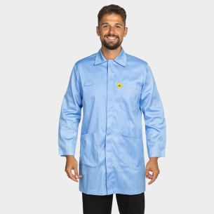 Antistatic coat PERIDOT - Medical Blue color 2