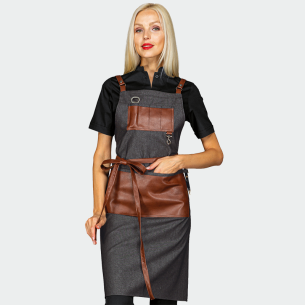 Работна престилка BRISTOL - Black Denim цвят