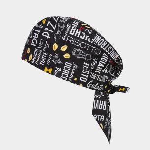 Chefs bandana GORDON - print Italian Food