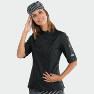 Chefs jacket IS057751M - Black color