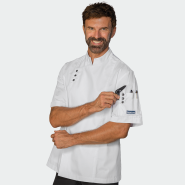 Chefs jacket MADRID S/S - White color