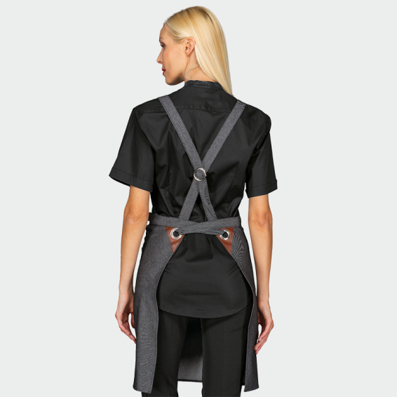 Work apron MILFORD - Black Denim color