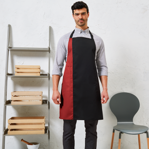 Work apron PR162 - Black / Red color 2