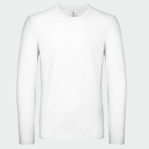 Long sleeve t-shirt #E150 LSL - White color