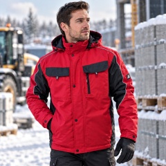 Зимно работно яке BRAVER Jacket - Червен цвят 2