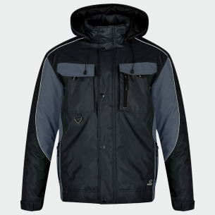 Winter work jacket BRAVER - Black color