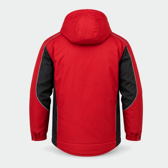 Winter work jacket BRAVER - Red color