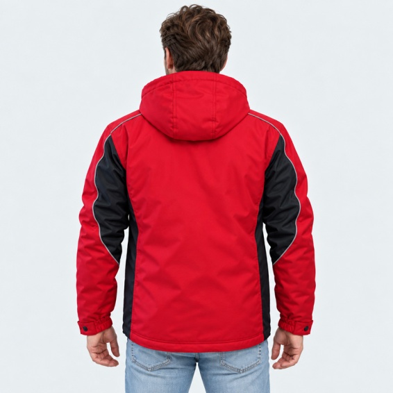 Winter work jacket BRAVER - Red color
