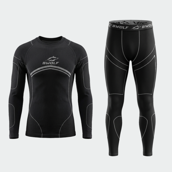 Термобельо CYCLONE PRO Set - Черен цвят