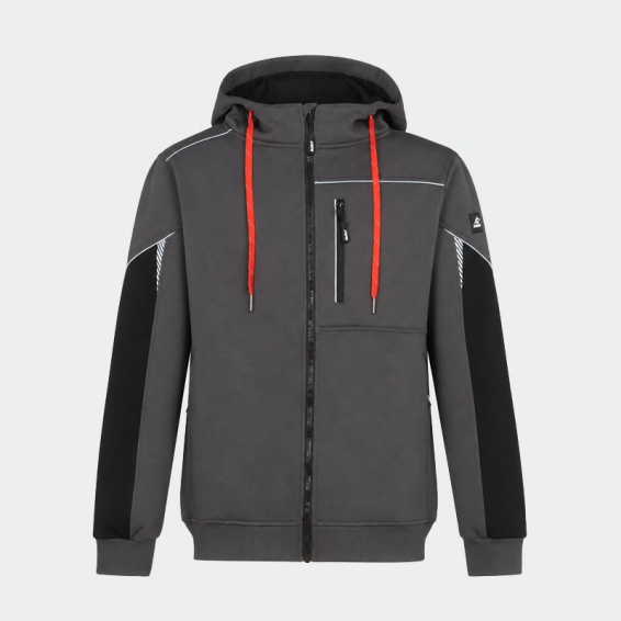 Sweatshirt with zipper DAYTONA Hoodie - Anthracite color