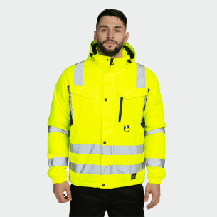 Hi Vis jacket DRIFT ICE HV - Yellow color 2