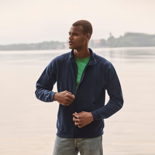 Sweatshirt with zipper FOL CLASSIC - Navy color 2