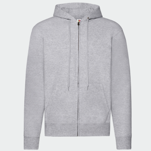 Sweatshirt with zipper FOL CLASSIC - Heather Grey color