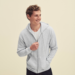 Sweatshirt with zipper FOL CLASSIC - Heather Grey color 2