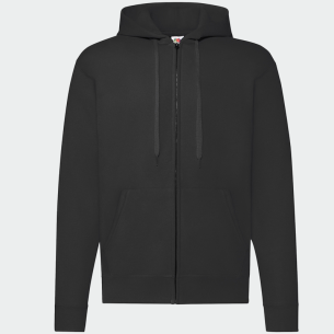 Sweatshirt with zipper FOL CLASSIC - Black color