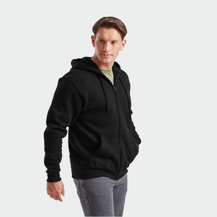 Sweatshirt with zipper FOL CLASSIC - Black color 2