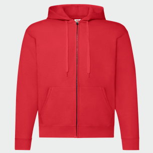 Sweatshirt with zipper FOL CLASSIC - Red color