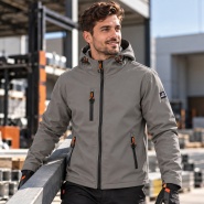 Зимно софтшел яке GRIN ICE Jacket - Тъмно сив цвят 2