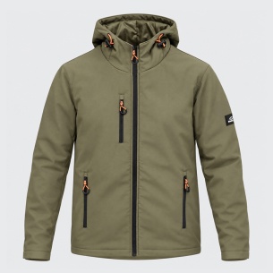 Зимно софтшел яке GRIN ICE Jacket - Military Green цвят