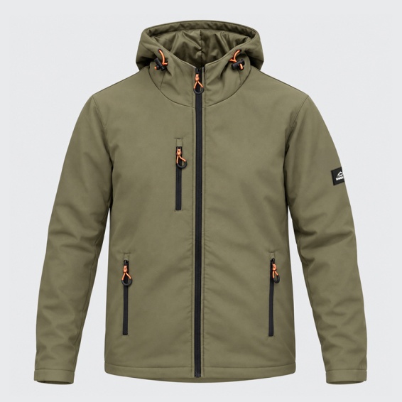 Зимно софтшел яке GRIN ICE Jacket - Military Green цвят