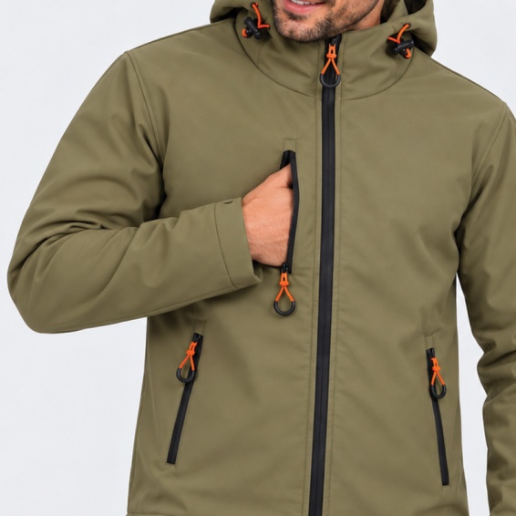 Зимно софтшел яке GRIN ICE Jacket - Military Green цвят