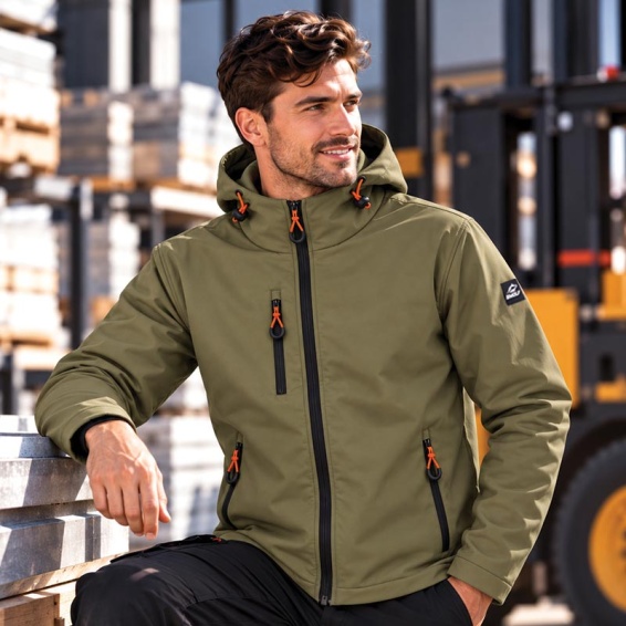 Зимно софтшел яке GRIN ICE Jacket - Military Green цвят